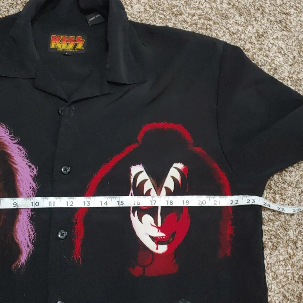 Vintage Y2K KISS Button Down 2001 Shirt Men's Size L - Picture 6 of 7